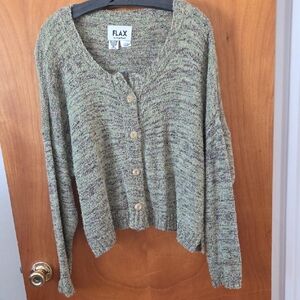 Flax Women's Multicolor Cardigan
